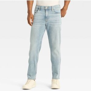 Men's Straight Fit Jeans - Goodfellow & Co Medium Blue 34x30